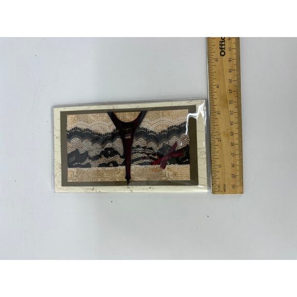 Paris Eiffel Tower Wallet Handcrafted Scrapbook Cardstock Paper Cash Receipt - Picture 5 of 7